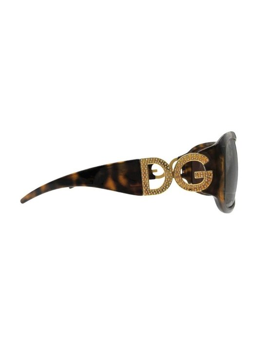 Dolce & Gabbana Sunglasses 60 DG Logo Stone Decoration Tortoiseshell Eyewear main image 8